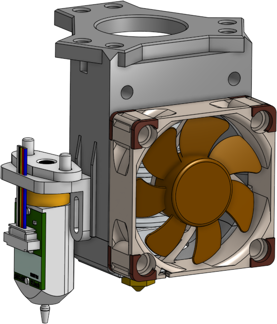 CAD of my custom extruder